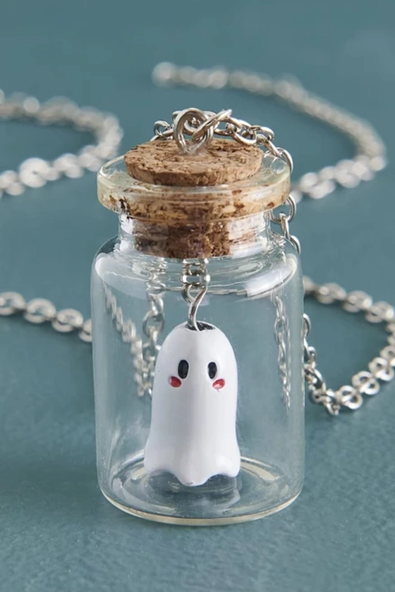 Bottled Spooky Ghost Necklace