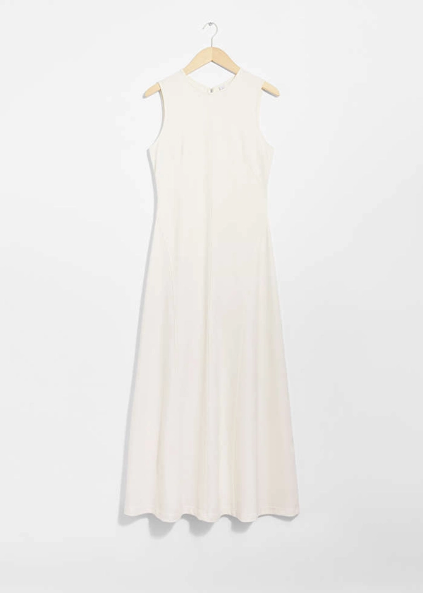 Robe longue trapèze - Blanc - Maxi dresses - & Other Stories FR
