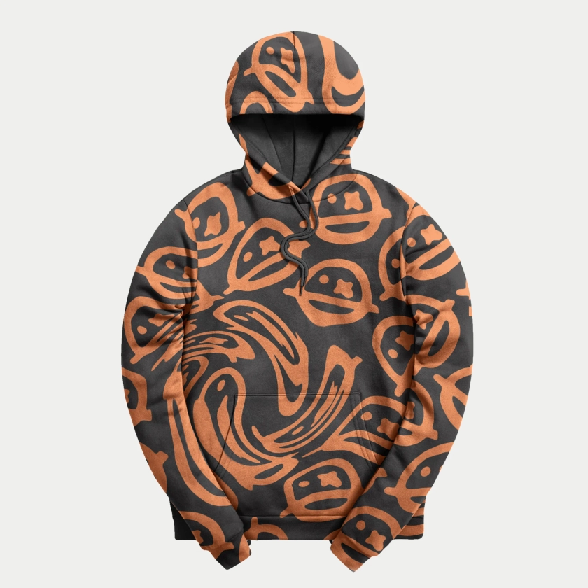 Sub Zero Project - Distorted Smileys Orange Hoodie