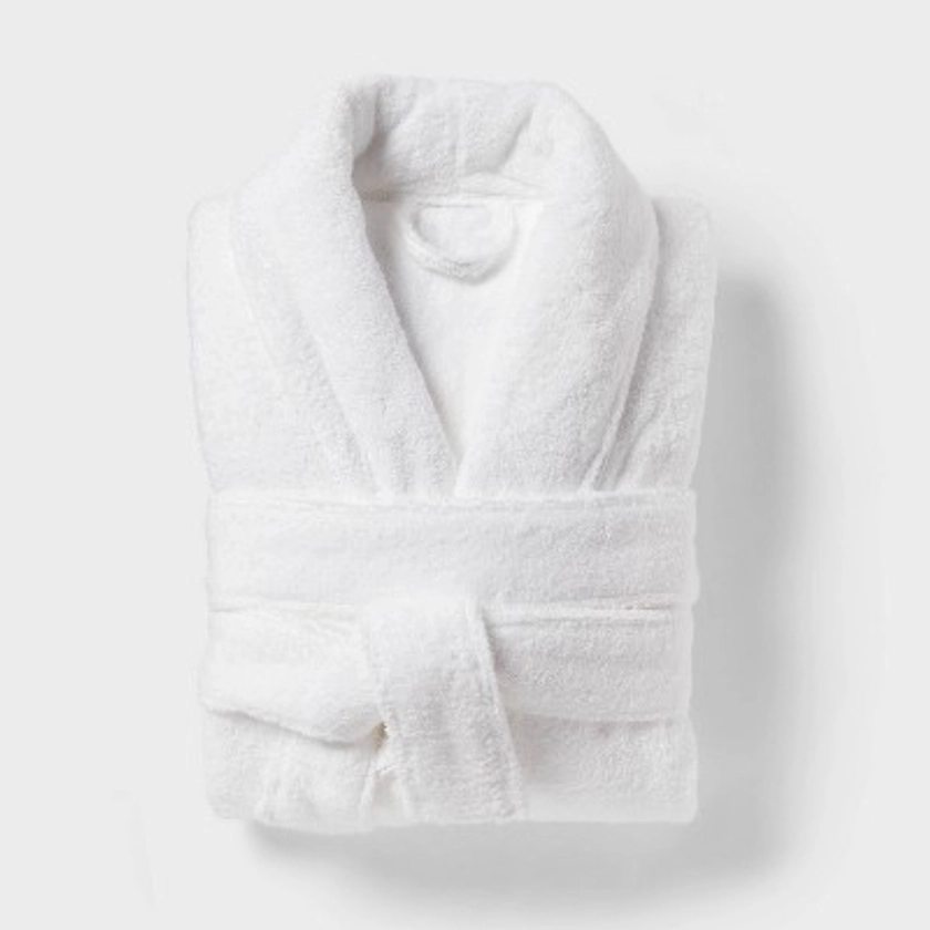 Spa Plush Bath Robe S/M White - Threshold™