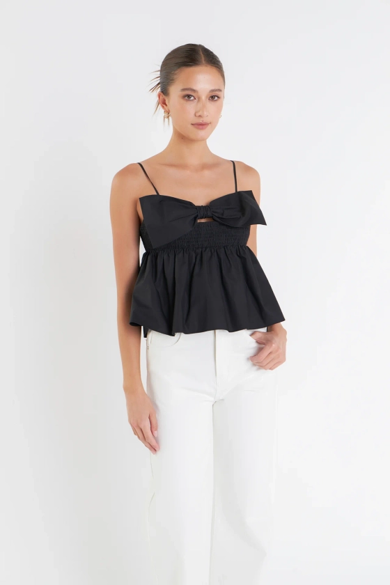 Bow Peplum Top