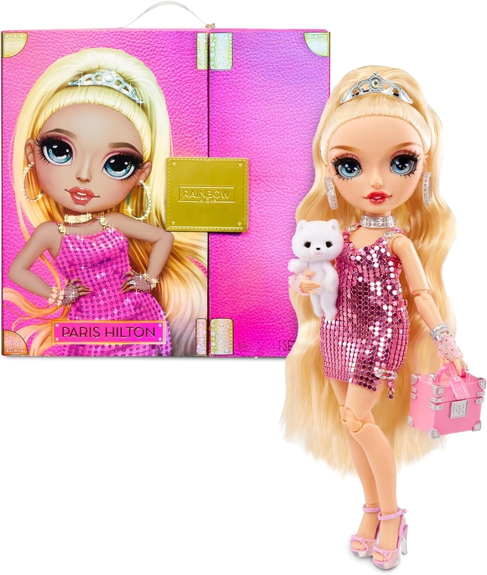 Edi o Rainbow High Premium Boneca Paris Hilton Collector Boneca moderna de 11 polegadas de 2022 com cabelo loiro 2 roupas lindas para misturar e combinar e acess rios premium para bonecas timo presente e colecionadores 