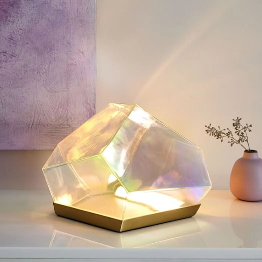 Glass Gem LED Table Lamp (8")