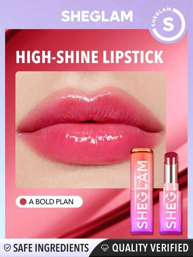 SHEGLAM Barra de labios de alto brillo Mirror Kiss: un plan atrevido | Moda de Mujer | SHEIN Colombia