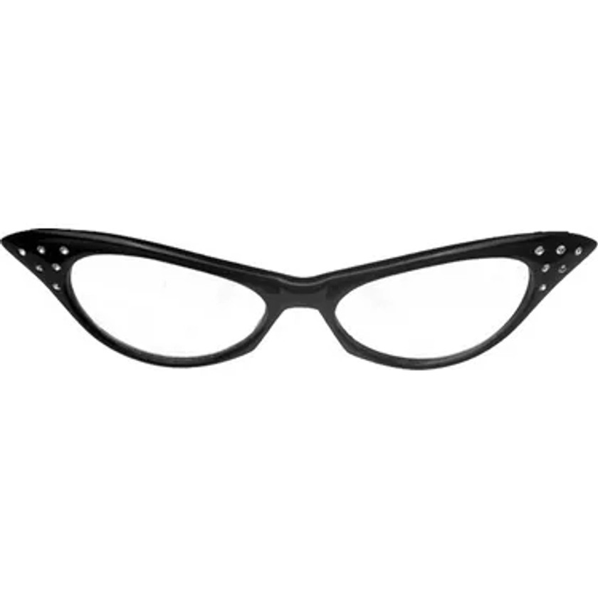 50's Black Glasses