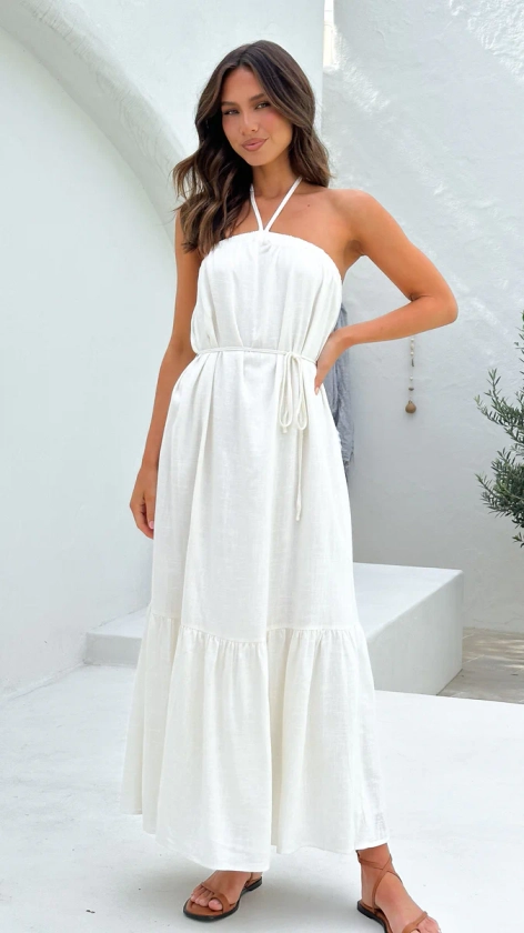 Xava Maxi Dress - White - Buy Women's Dresses - Billy J