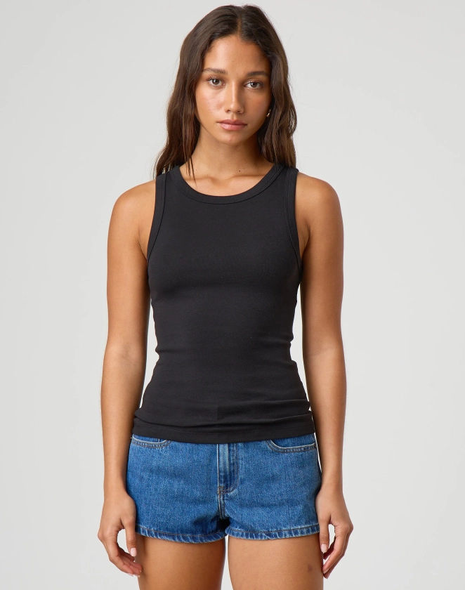 Cotton Racer Back Tank Top