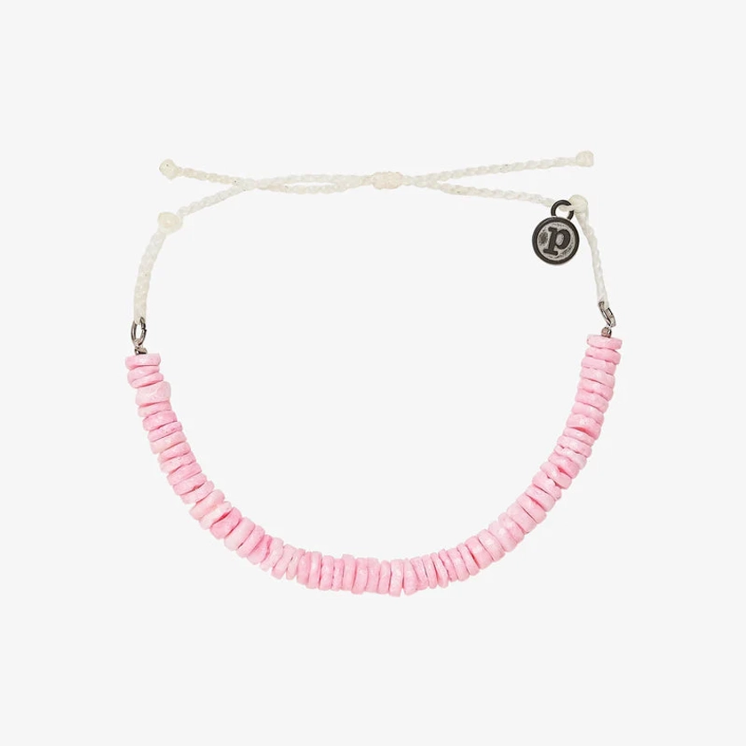 Pura Vida Pink Puka Shell Cord Bracelet | Occasionally Yours