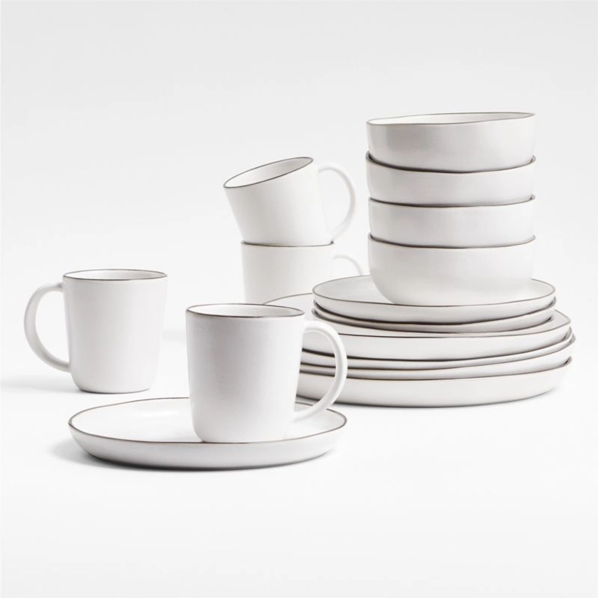 Range 16-Piece Dinnerware Set by Leanne Ford + Reviews | Crate & Barrel