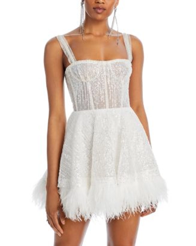 BRONX AND BANCO Mademoiselle Bridal Mini Dress Women - Bloomingdale's