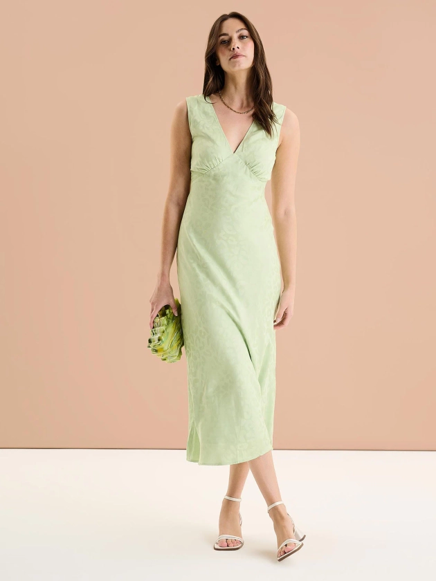 Iris Maxi Dress in Pistachio Green | OMNES | Dresses | Occasion wear | Sustainable & Affordable Clothing | Shop Women's Fashion