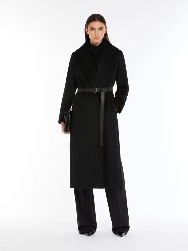 Coat in wool drap, black | "LORIANA" Max Mara 