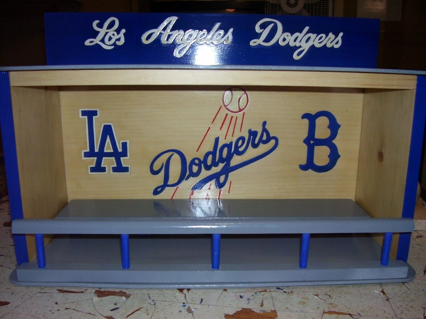 Bobble Heads LA Dodgers Display Case