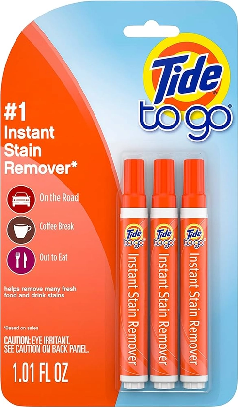 Tide To Go Instant Stain Remover Liquid Pen, 3 Count : Amazon.com.au: Health, Household & Personal Care