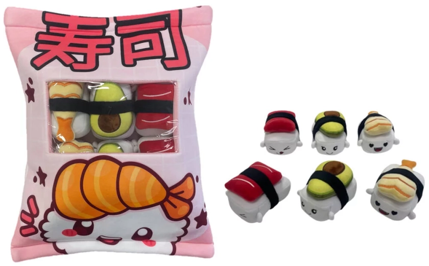 COUSSIN KAWAII AVEC 6 MINI SUSHI