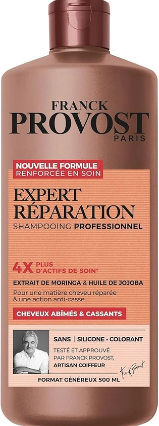 Franck Provost Shampoing Expert Réparation 500ml : Amazon.fr: Beauté et Parfum