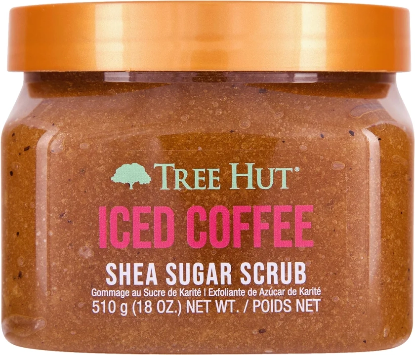 Tree Hut Iced Coffee Shea Sugar Exfoliating & Hydrating Body Scrub, 18 oz