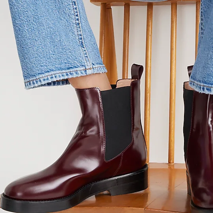 J.Crew: Chelsea Boots In Italian Spazzolato Leather For Women