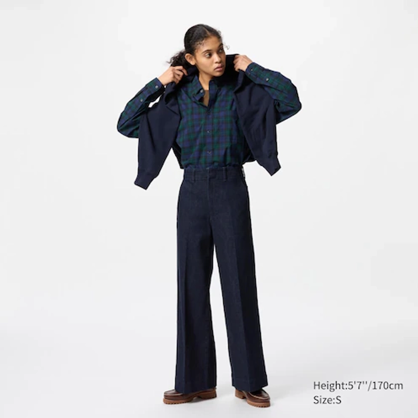 WOMEN'S WIDE TROUSER JEANS | UNIQLO CA