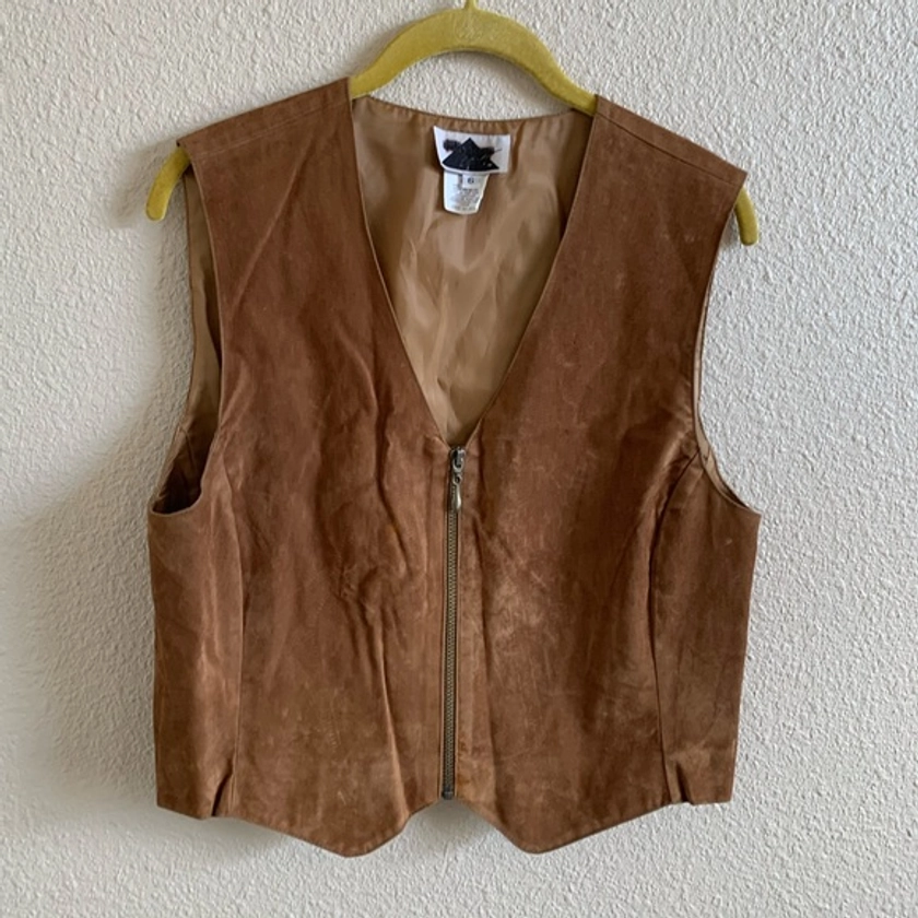 Vintage Stagecoach Country Coastal Cowgirl Zip Up Vest🌴