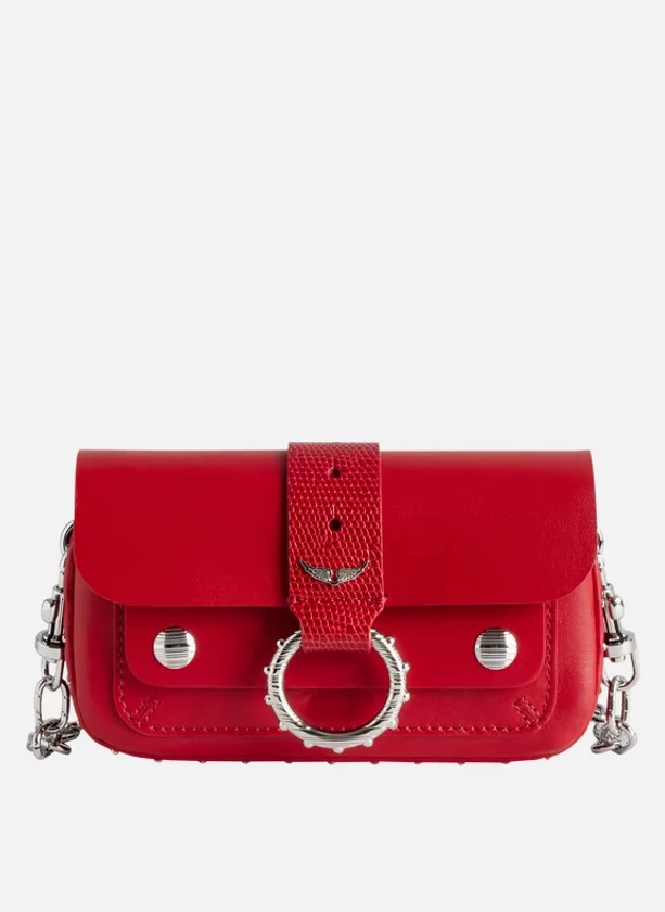 Mini sac en cuir de vachette kate wallet | Rouge