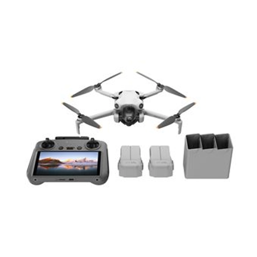 Drone Dji Mini 4 Pro Fly More Combo avec radiocommande Blanc