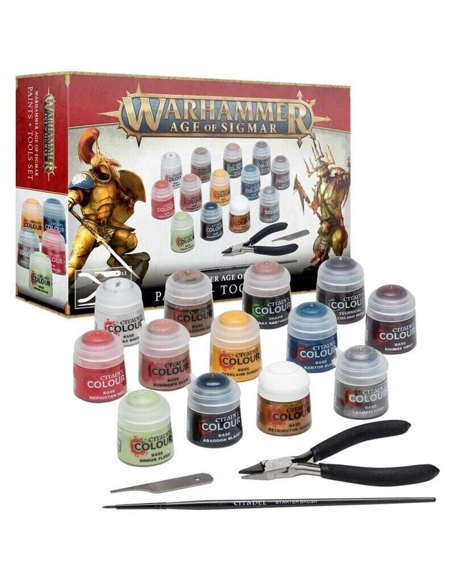 Warhammer Paint & Tool Kit Brand New Factory Sealed Age Of Sigmar BNIB Box Set!