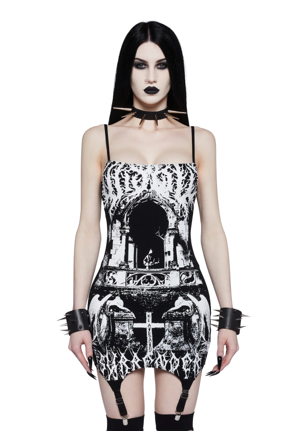 Gothic Anthem Mini Dress