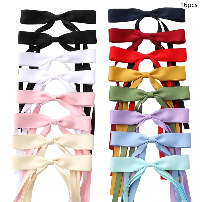 Elegant Simple Bow Hair Accessories Long Tails Perfect 14+ - Temu