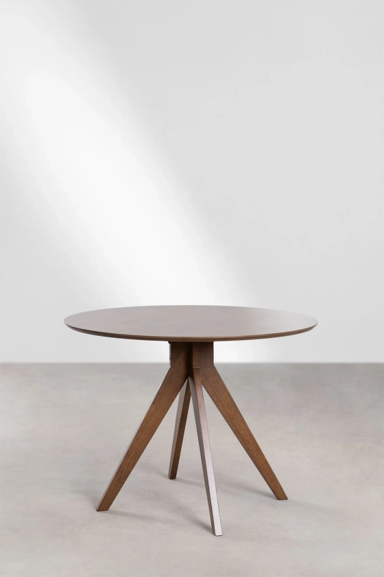 Table à manger ronde en bois (Ø100 cm) Sekiz 