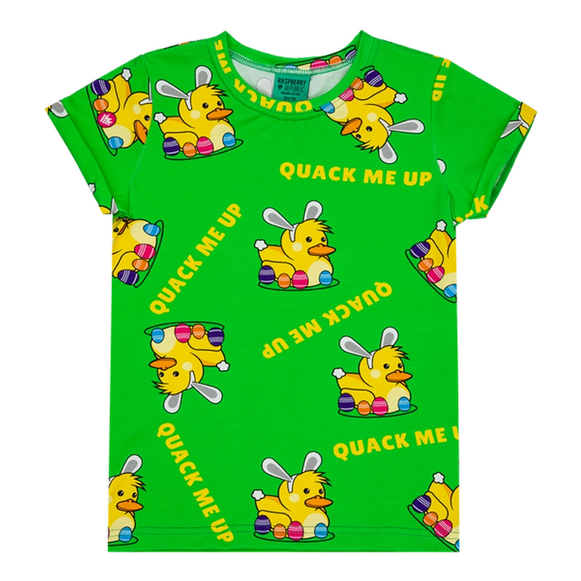 Short Sleeve T-Shirt - Quack me Up - Raspberry Republic - Buy better, buy less = Save our planet!