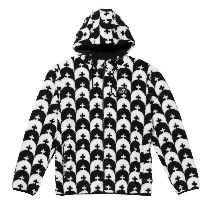 Graves Sherpa Tech Fleece - Black/White - Lurking Class