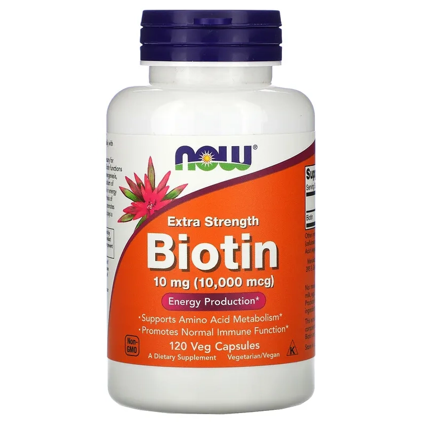 Extra Strength Biotin, 10 mg (10,000 mcg), 120 Veg Capsules 