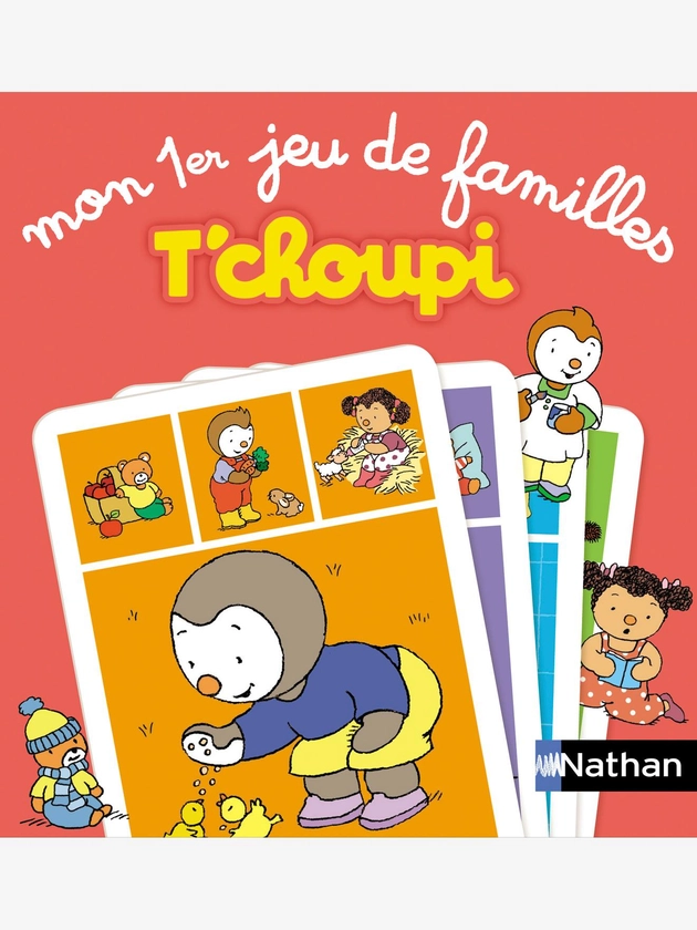 Mon premier jeu de familles T'choupi NATHAN - rouge