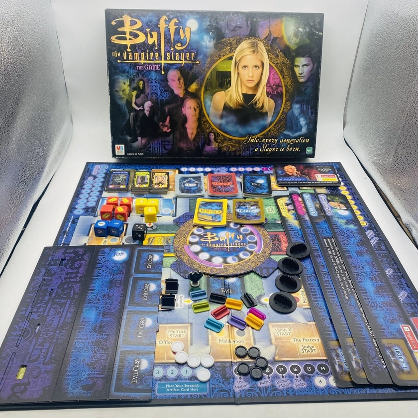 Vtg Buffy the Vampire Slayer The Game Board 2000 Milton Bradley Hasbro Complete