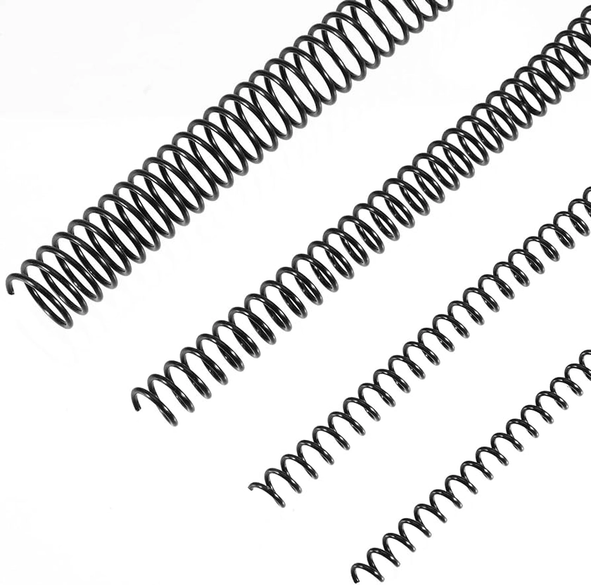 Amazon.com : 50 Pack Plastic Spiral Binding Coils 4:1 Pitch Spiral Binding Coils Binding Kit Multi Size Black Spiral Binding 1/4 5/16 1/2 3/4 Inch : Office Products