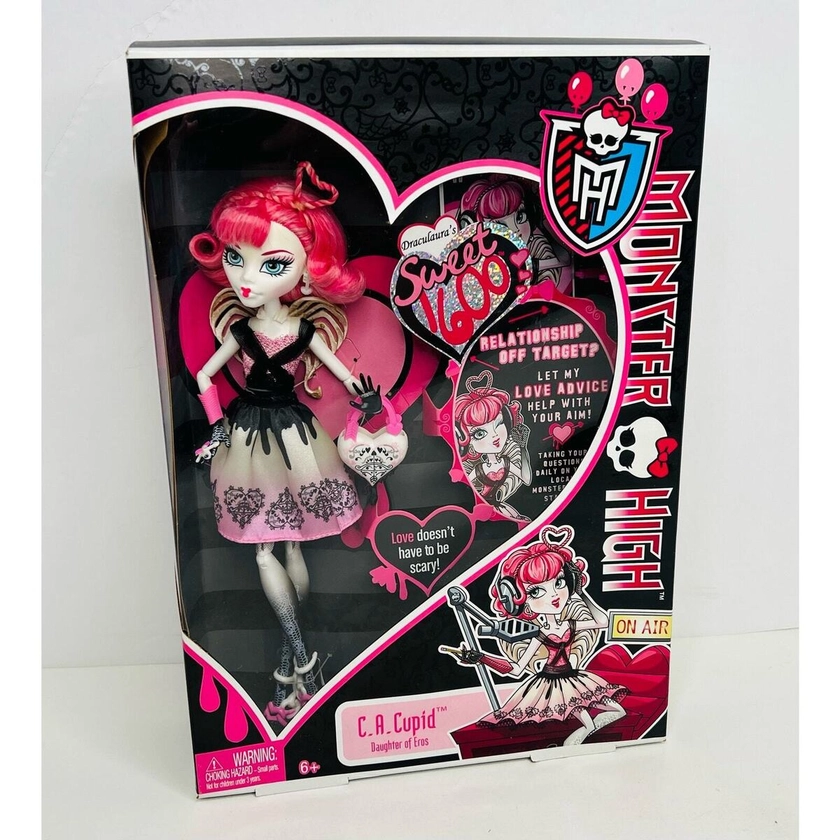 *READ* 2011 Mattel Draculaura's Sweet 1600 C.A. Cupid Monster High Doll X3799