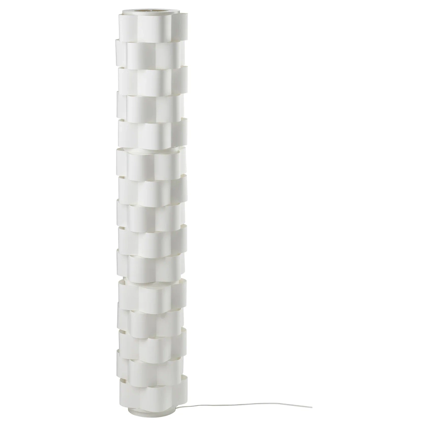 LÅGTRYCK Lampadaire, blanc, 138 cm - IKEA