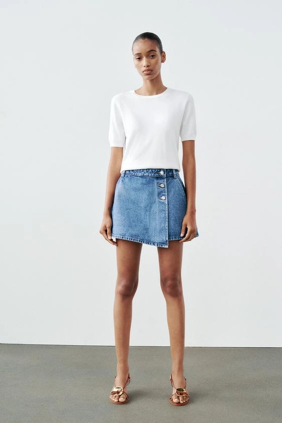 JUPE-SHORT PORTEFEUILLE Z1975 EN JEAN