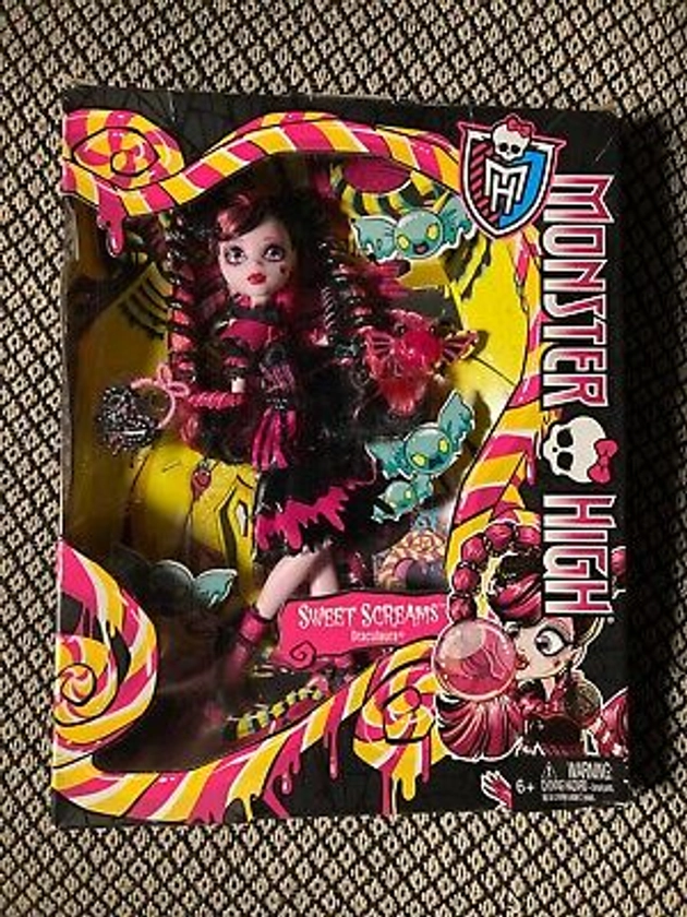 Monster High Sweet Screams Draculaura Doll New In Box