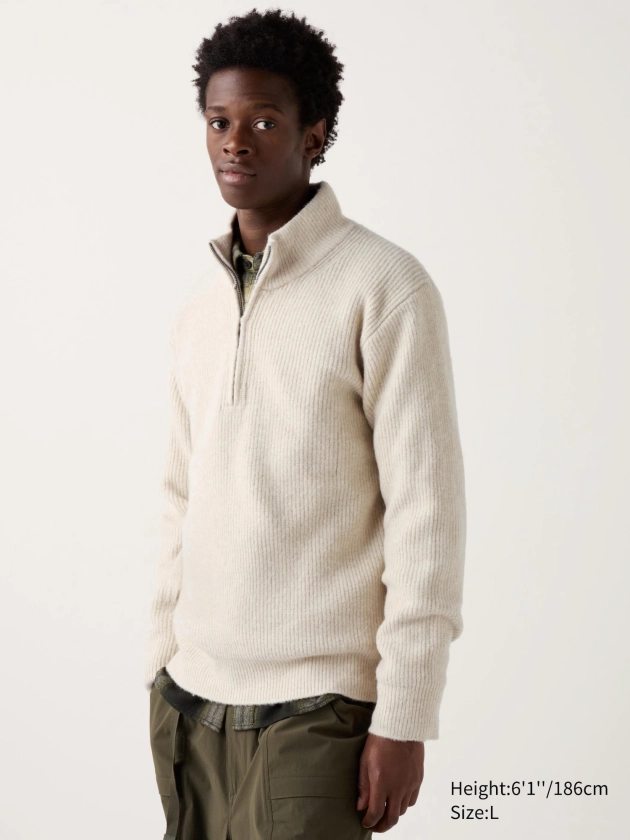 Soufflé Yarn Half-Zip Jumper