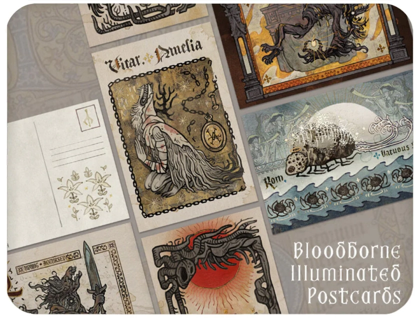 Coey: Illuminated Bloodborne (Mini Print Postcards)