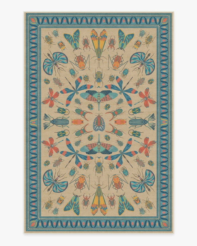 Iris Apfel Flutterby Multicolor Rug | Ruggable