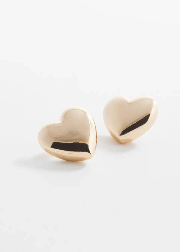 Boucles d'oreilles cœur - Femme | Mango France