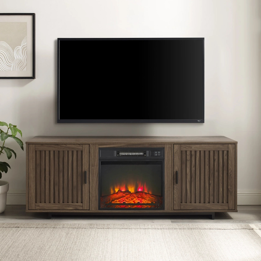 Rozier TV Stand for TVs up to 65" with Fireplace Included