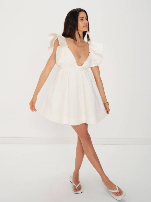 Clementine Mini Dress — White