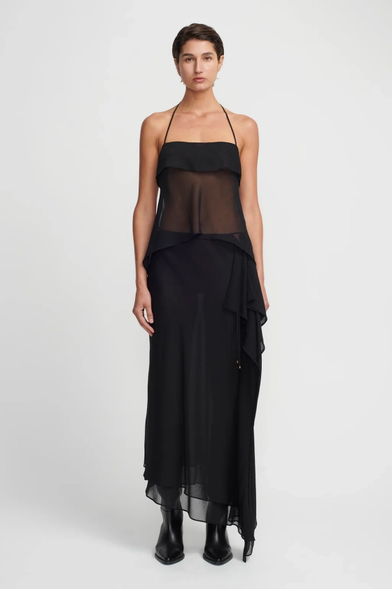 Gina Backless Cami Black