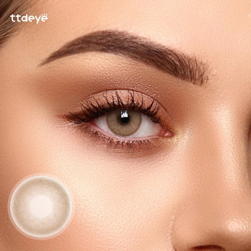 TTDeye Vanilla Brown Colored Contact Lenses