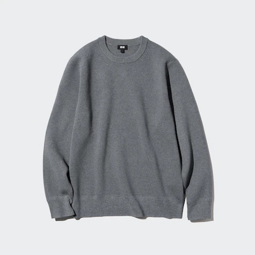 WASHABLE MILANO RIBBED CREW NECK SWEATER | UNIQLO CA