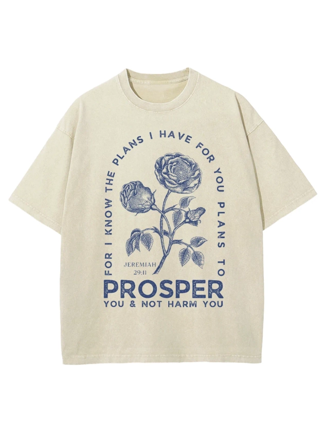 Plans to Purpose Unisex Washed T-Shirt